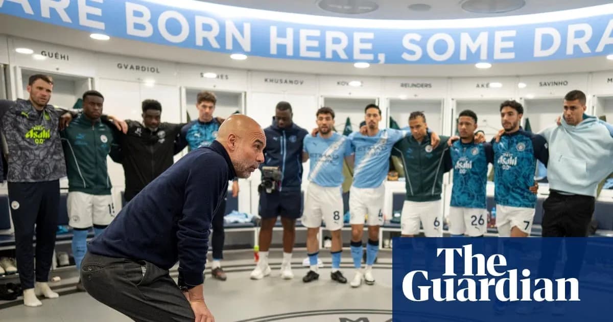 Coach addressing players in locker room before match Coach addressing players in locker room before match
