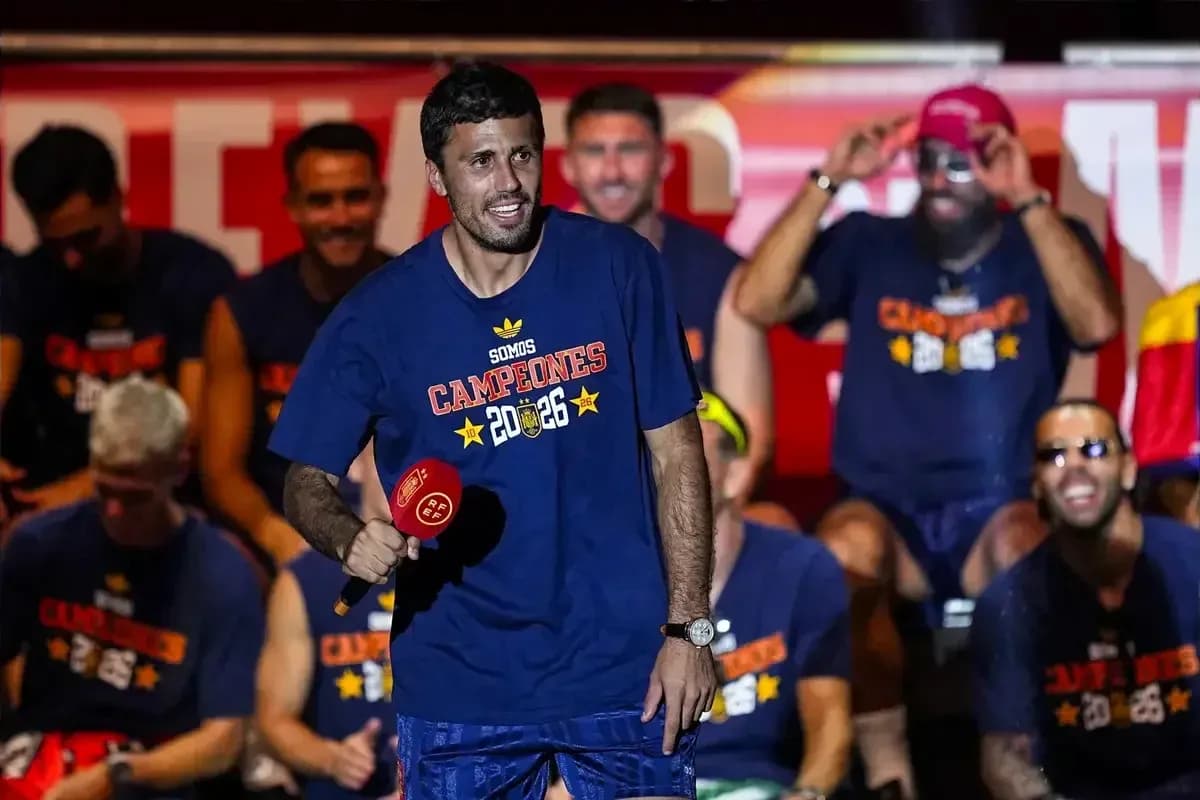 Player celebrating with teammates at victory event Player celebrating with teammates at victory event