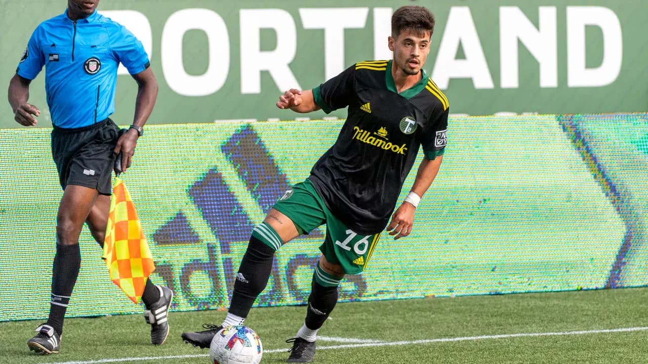 Portland Timbers II player in action during match Portland Timbers II player in action during match