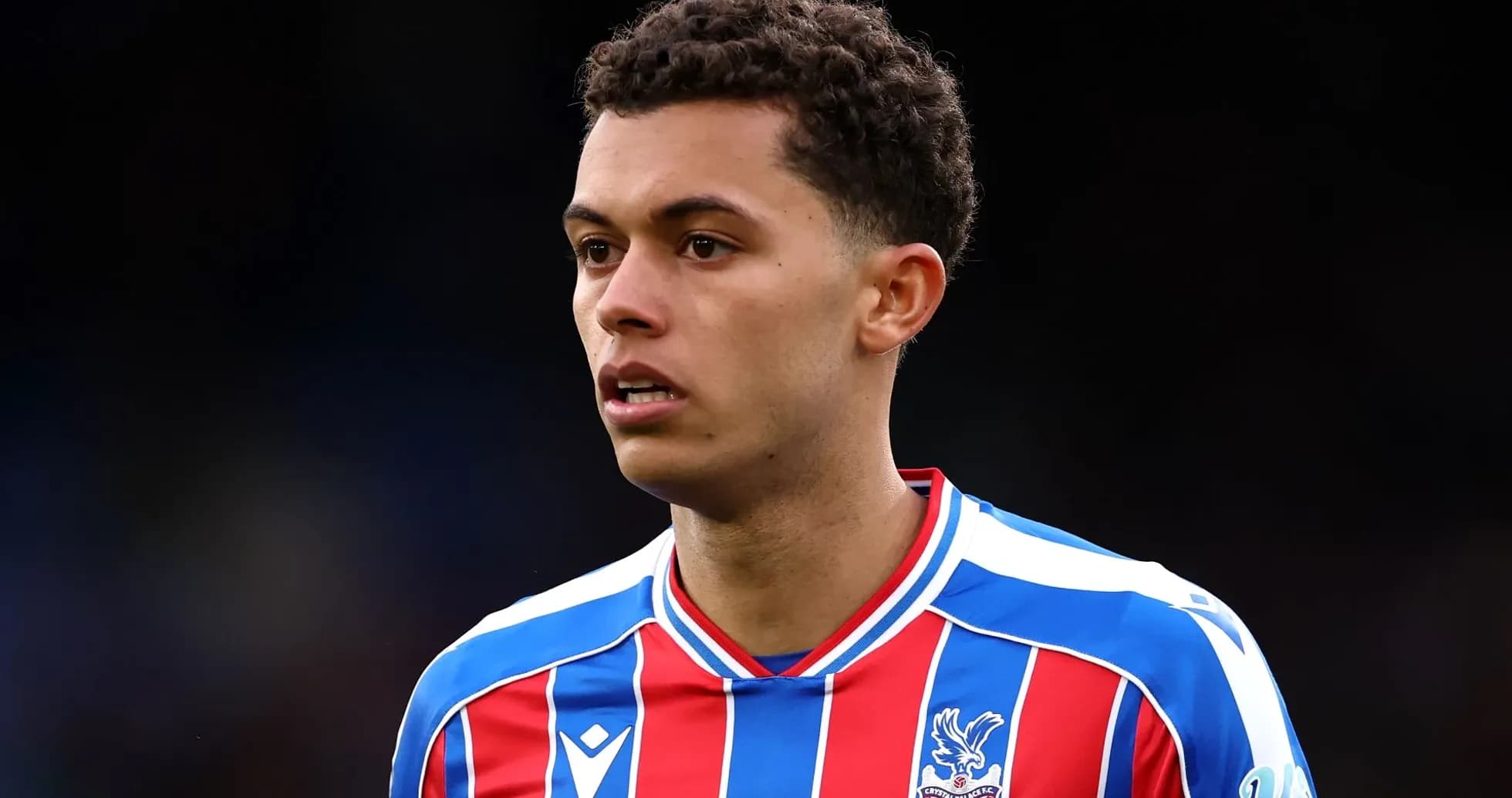 Player in Crystal Palace kit during match Player in Crystal Palace kit during match