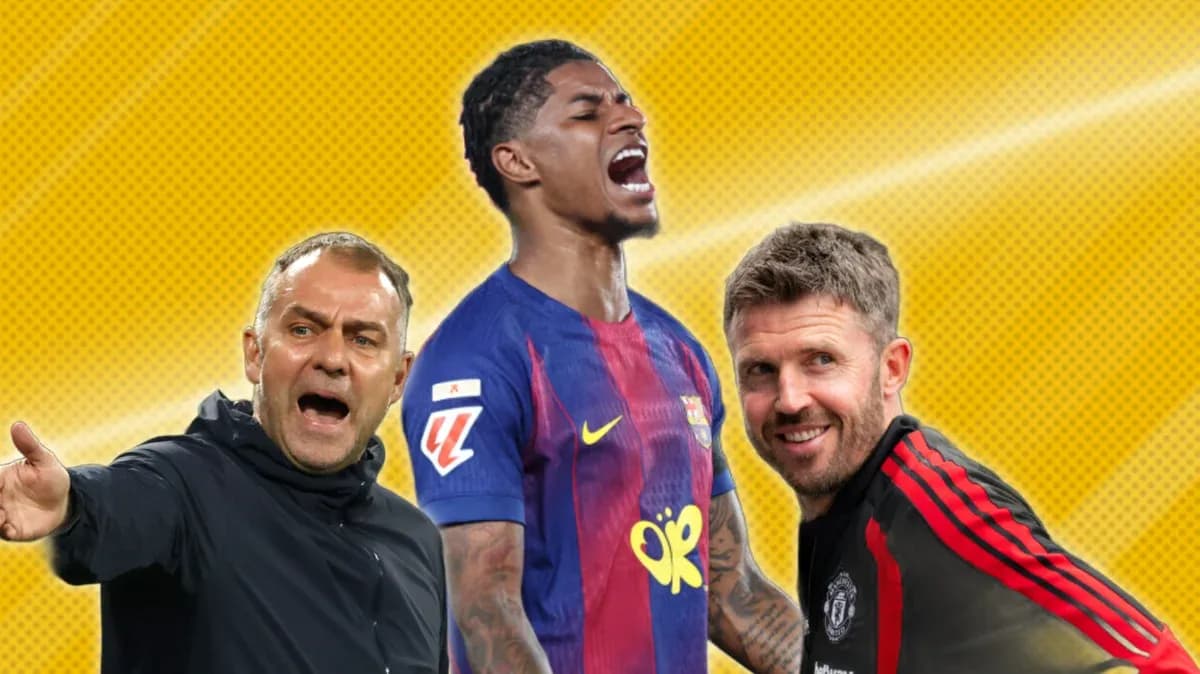 Three football figures celebrating on a colorful background Three football figures celebrating on a colorful background