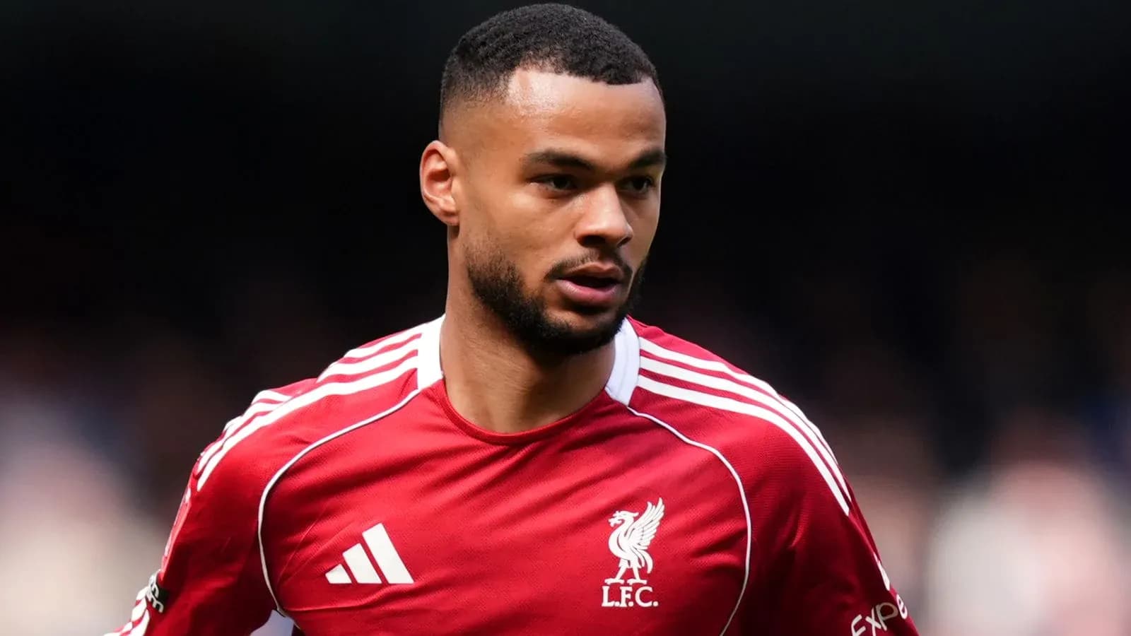 Player in red Liverpool kit during match Player in red Liverpool kit during match
