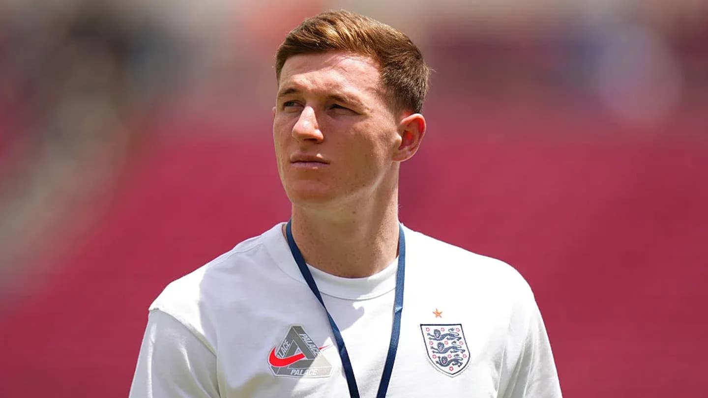 Player in England kit during warm-up before match Player in England kit during warm-up before match