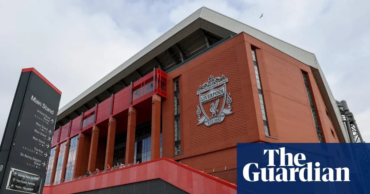 Exterior view of Anfield stadium, Liverpool FC Exterior view of Anfield stadium, Liverpool FC