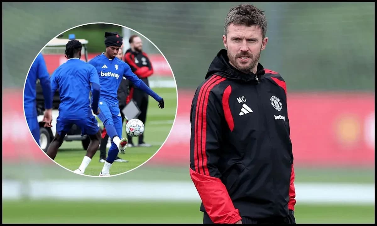 Manchester United coach observing training session Manchester United coach observing training session