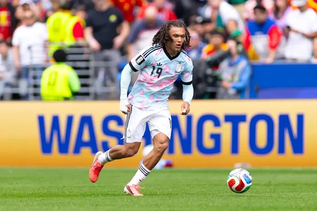 Player running with ball during match in Washington Player running with ball during match in Washington