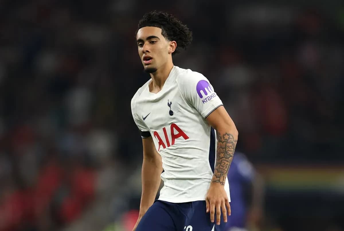 Player wearing Tottenham kit during match action Player wearing Tottenham kit during match action