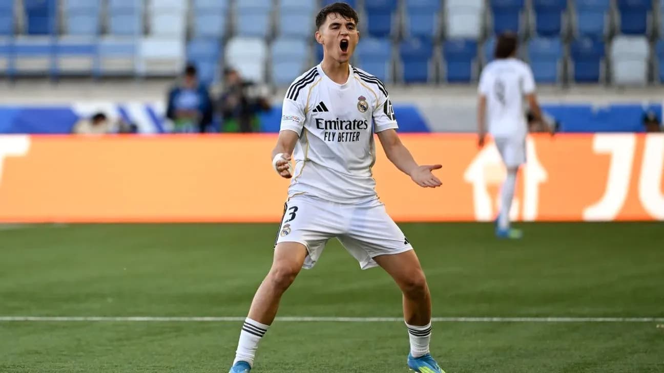 Player celebrating on the field during a match Player celebrating on the field during a match