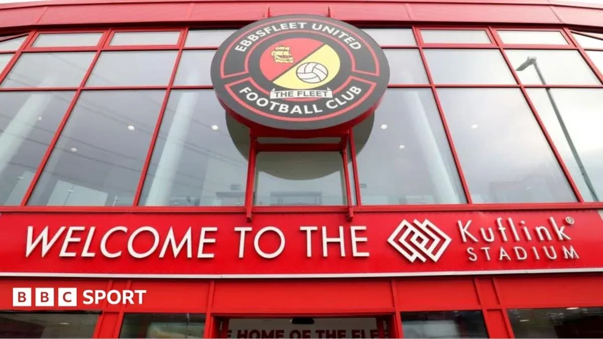 Entrance of Ebbsfleet United's Kuflink Stadium Entrance of Ebbsfleet United's Kuflink Stadium