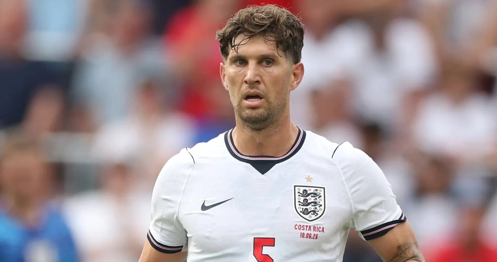 Player in England kit during a match Player in England kit during a match