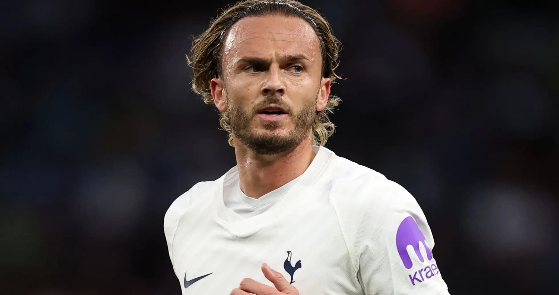 Player in Tottenham Hotspur jersey during match Player in Tottenham Hotspur jersey during match