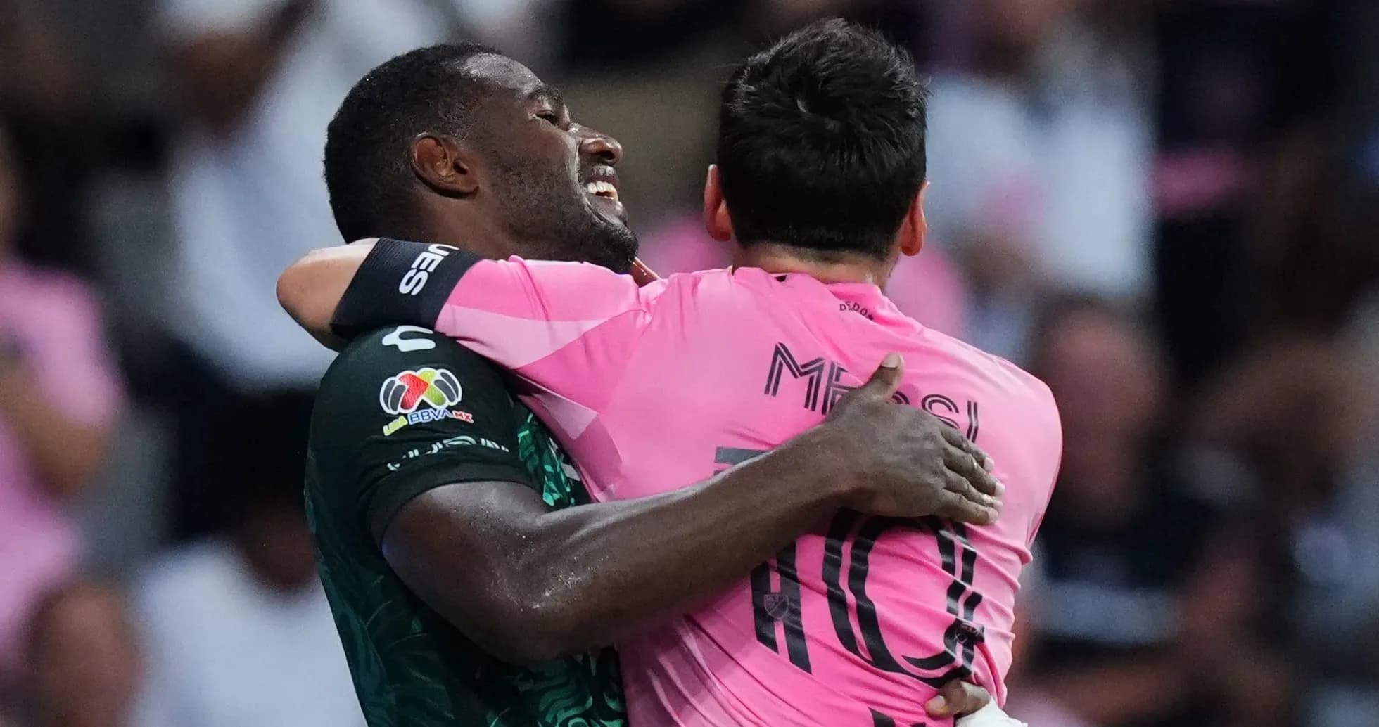 Players embracing after a match celebration Players embracing after a match celebration