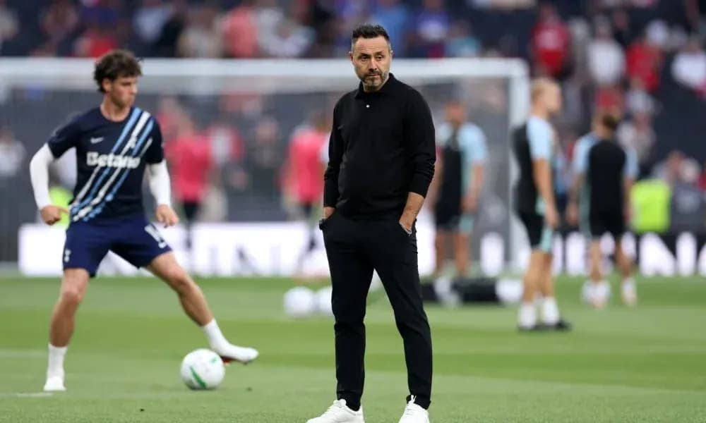 Manager observing players during warm-up on pitch Manager observing players during warm-up on pitch
