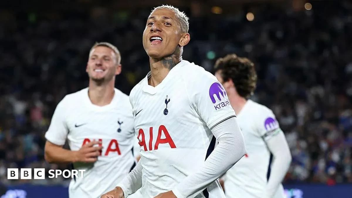 Tottenham players celebrating a goal during match Tottenham players celebrating a goal during match
