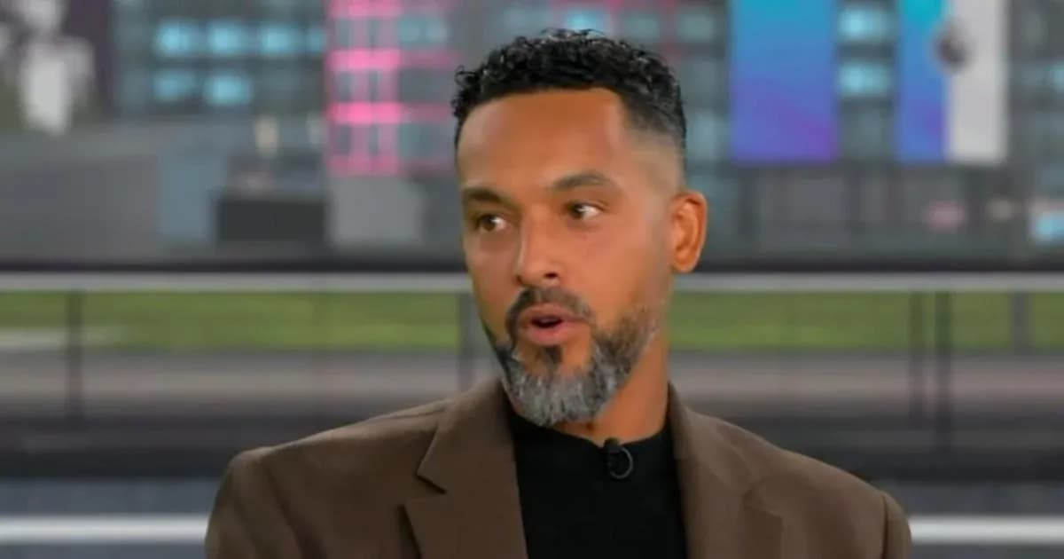 Sports analyst speaking during a broadcast segment Sports analyst speaking during a broadcast segment