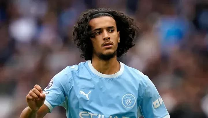 Player wearing Manchester City kit during match Player wearing Manchester City kit during match