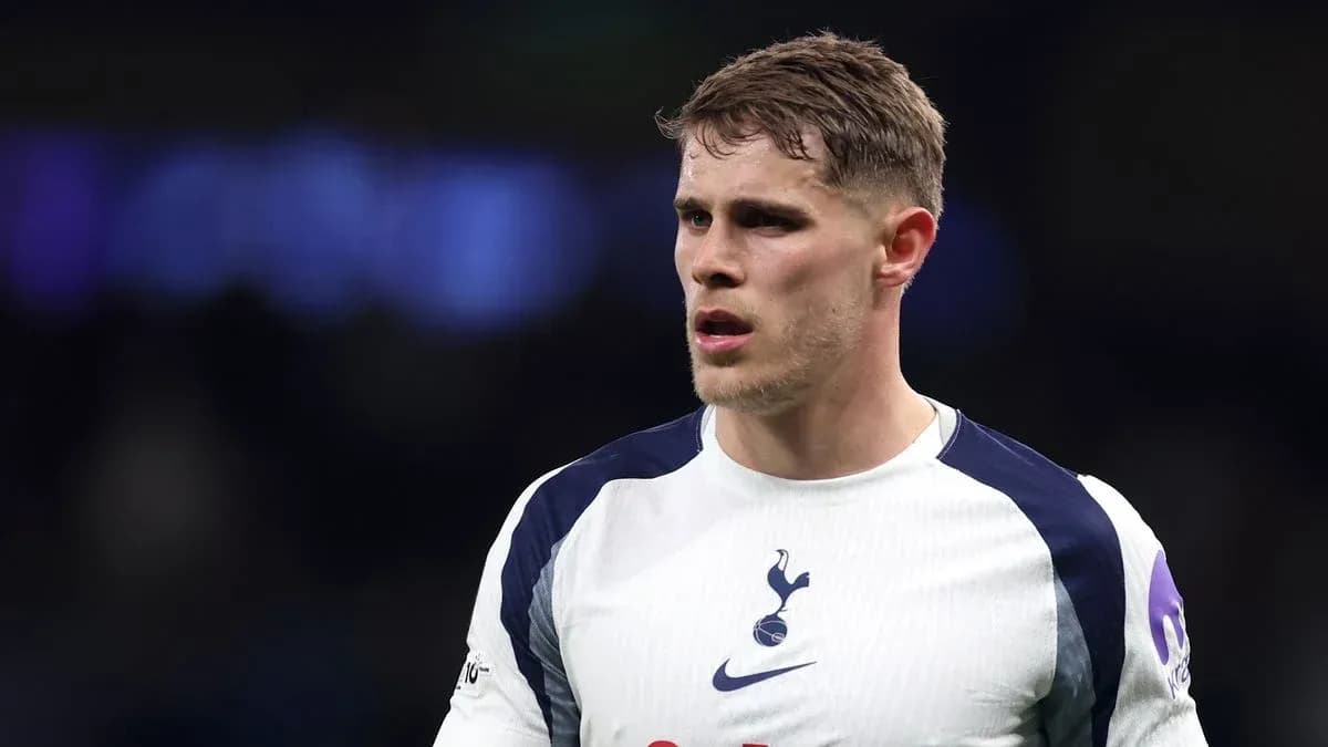 Player wearing Tottenham jersey on the field Player wearing Tottenham jersey on the field