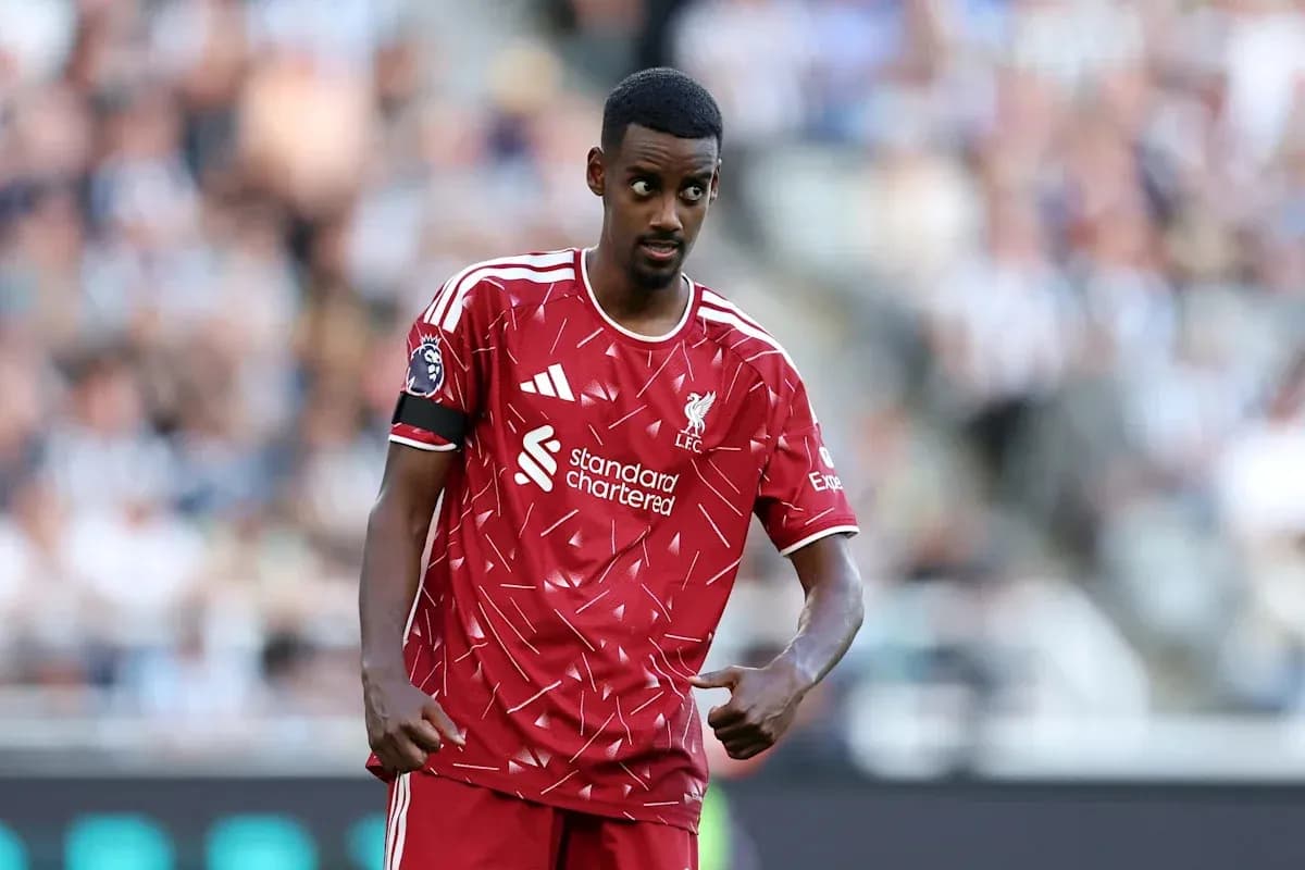 Player in Liverpool kit during match action Player in Liverpool kit during match action