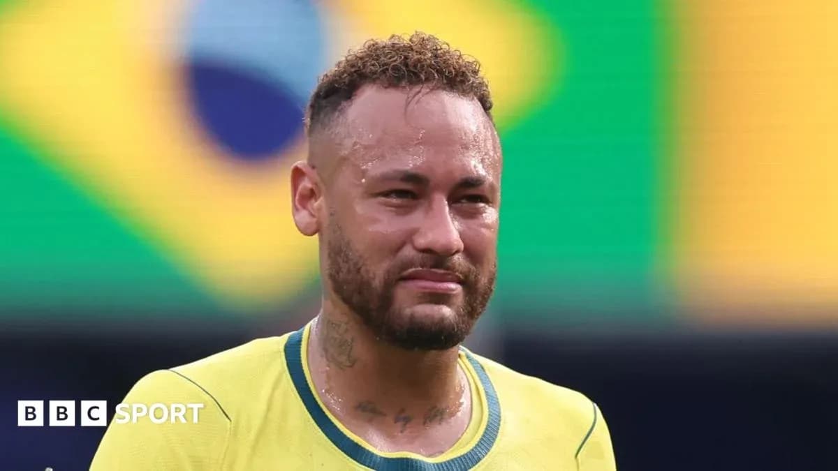 Neymar wearing Brazil jersey after a match Neymar wearing Brazil jersey after a match