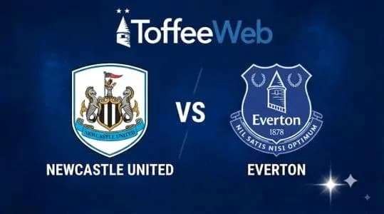 Newcastle United vs Everton match graphic Newcastle United vs Everton match graphic