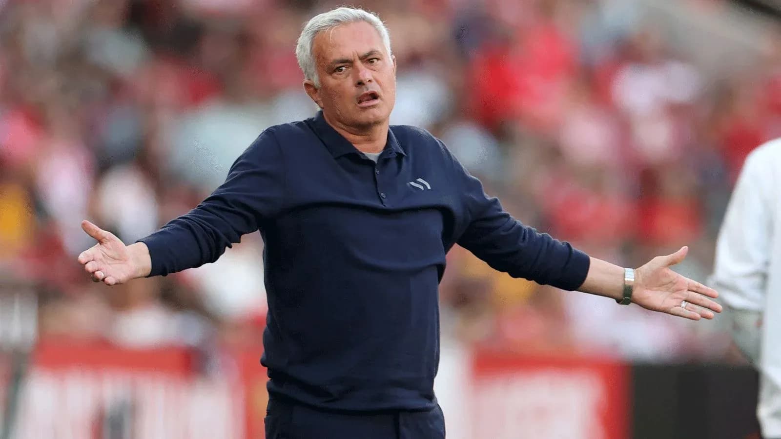 Manager gesturing during a football match Manager gesturing during a football match