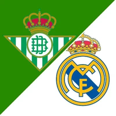 Logos of Real Betis and Real Madrid FC Logos of Real Betis and Real Madrid FC