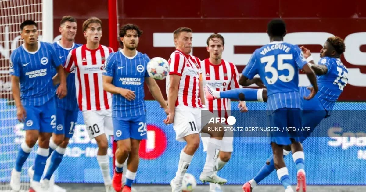 Players from Brighton and Brentford during a match Players from Brighton and Brentford during a match