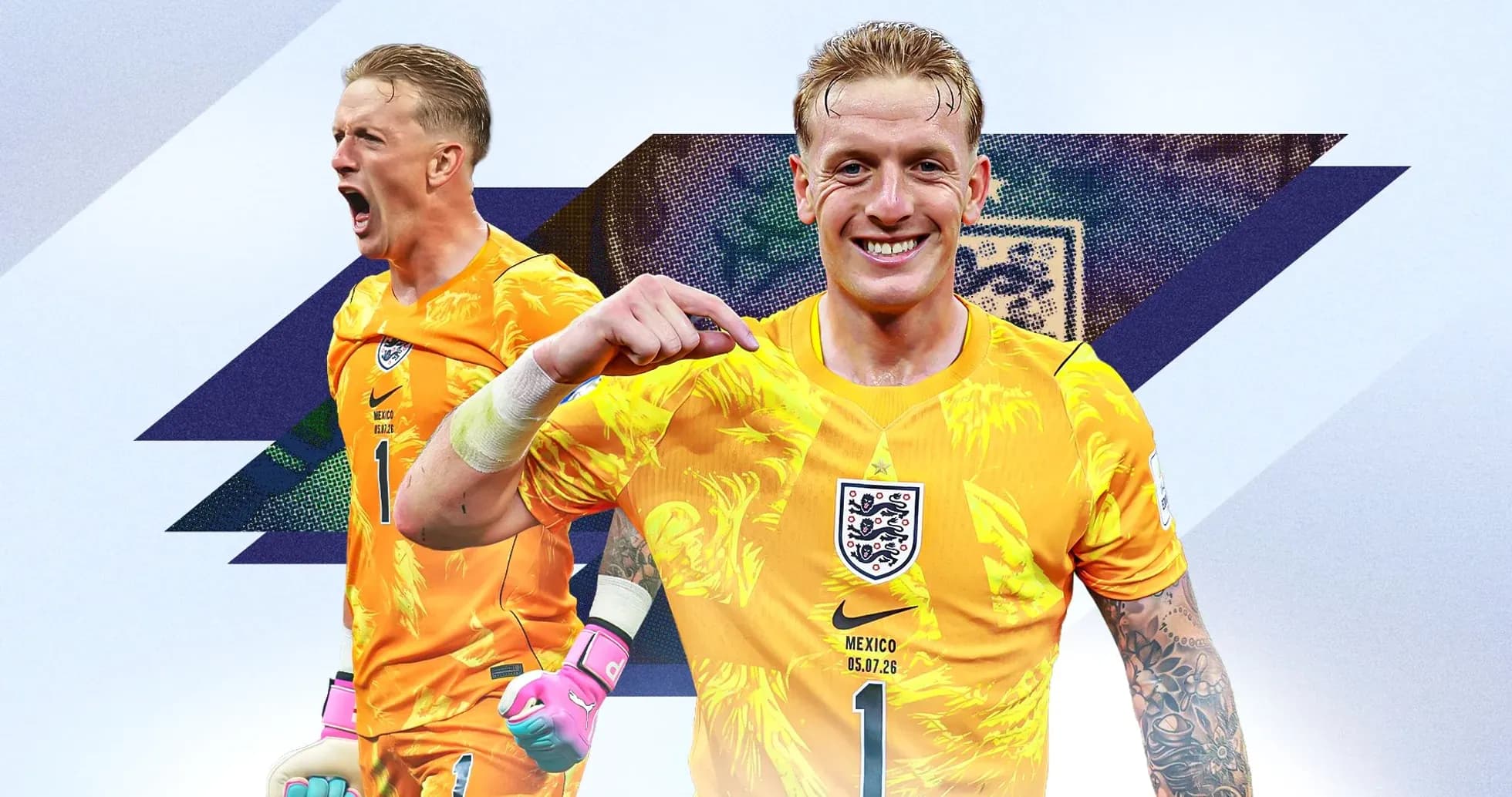 Goalkeeper celebrating in vibrant yellow kit Goalkeeper celebrating in vibrant yellow kit