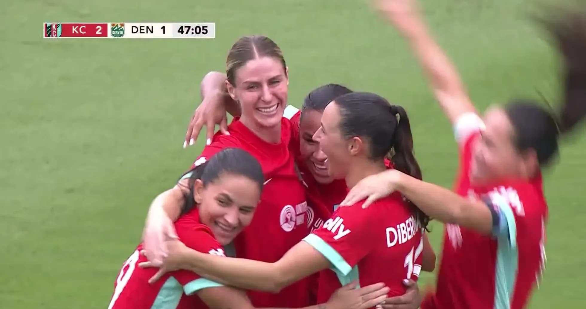 Kansas City players celebrating a goal Kansas City players celebrating a goal