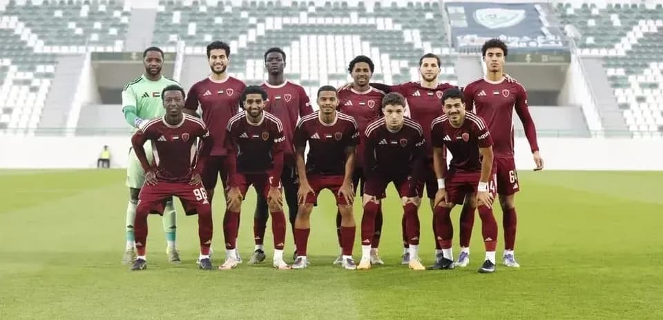 Al Wahda U23 team posing for photo Al Wahda U23 team posing for photo