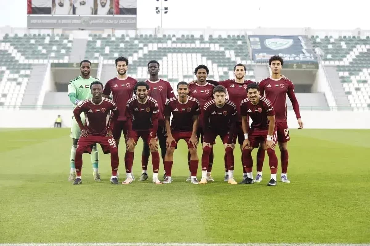 Al Wahda U23 team posing for photo Al Wahda U23 team posing for photo