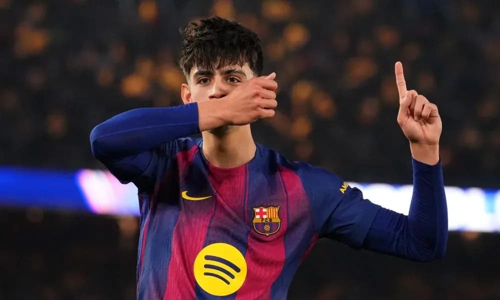 Barcelona player celebrating a goal during match Barcelona player celebrating a goal during match