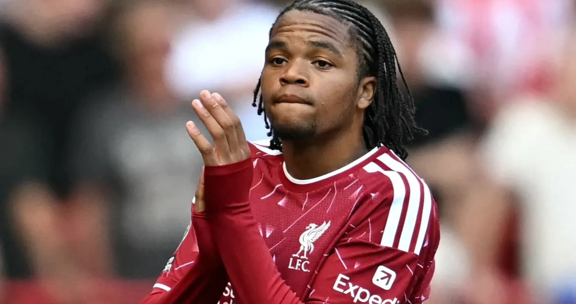 Player clapping during match at stadium Player clapping during match at stadium
