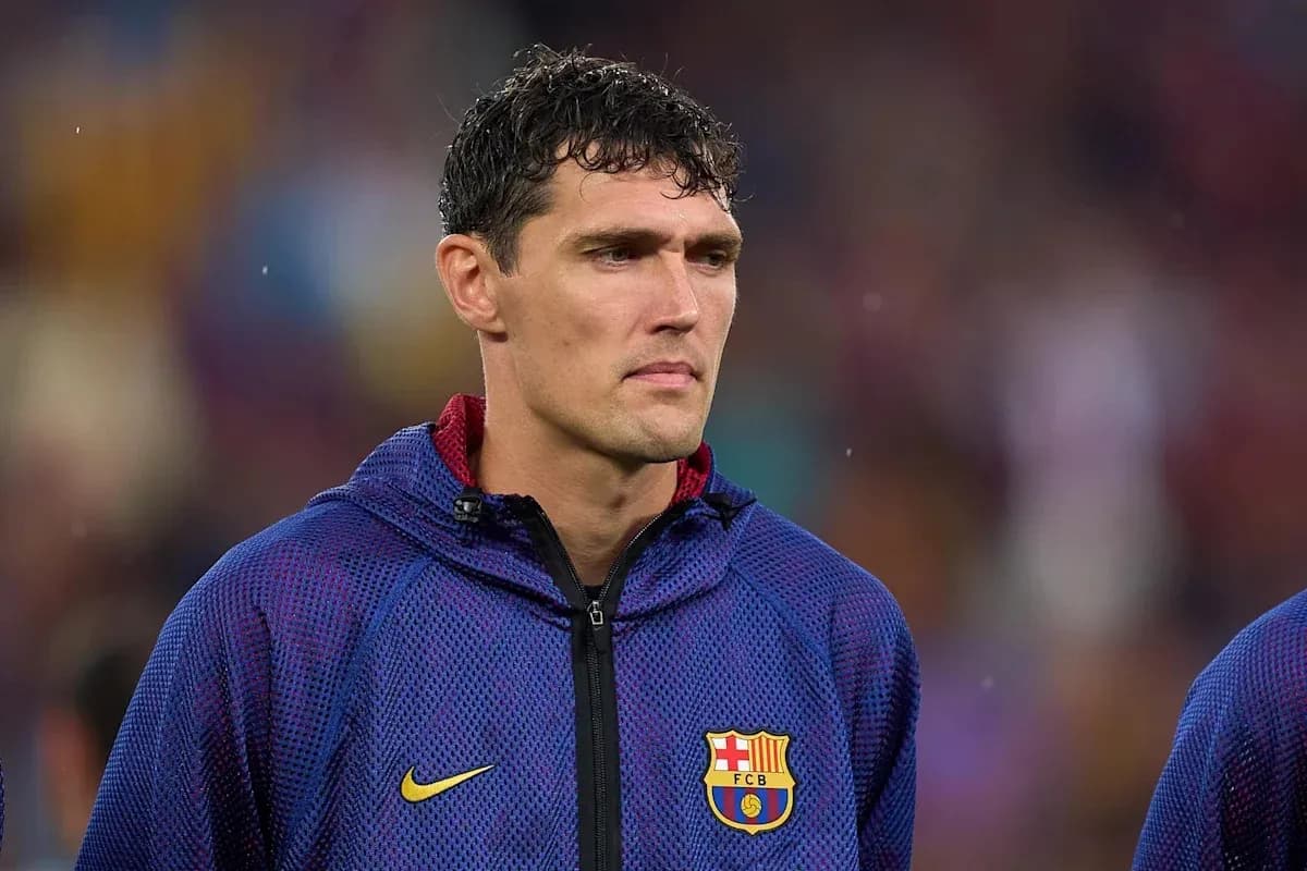 Player in FC Barcelona warm-up jacket on field Player in FC Barcelona warm-up jacket on field