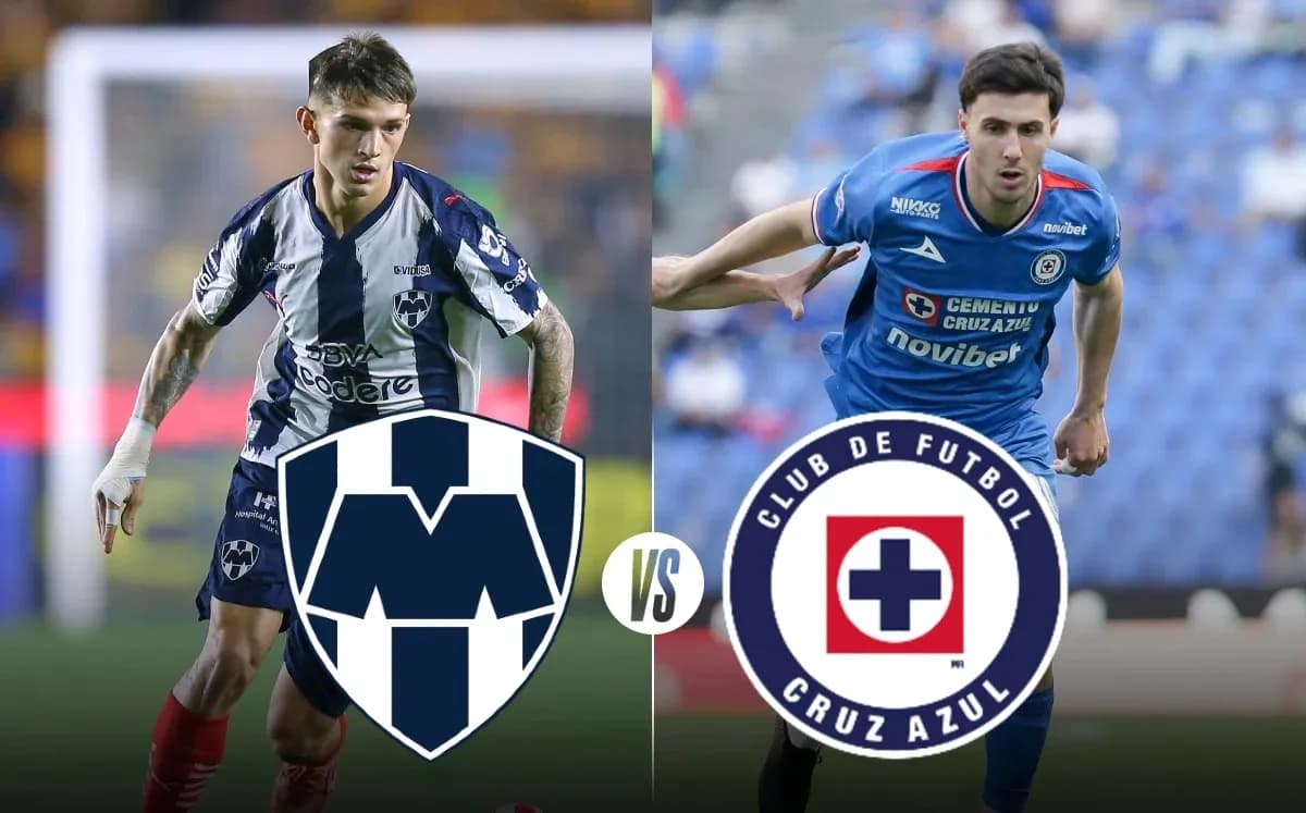 Monterrey vs Cruz Azul Liga MX players competing Monterrey vs Cruz Azul Liga MX players competing
