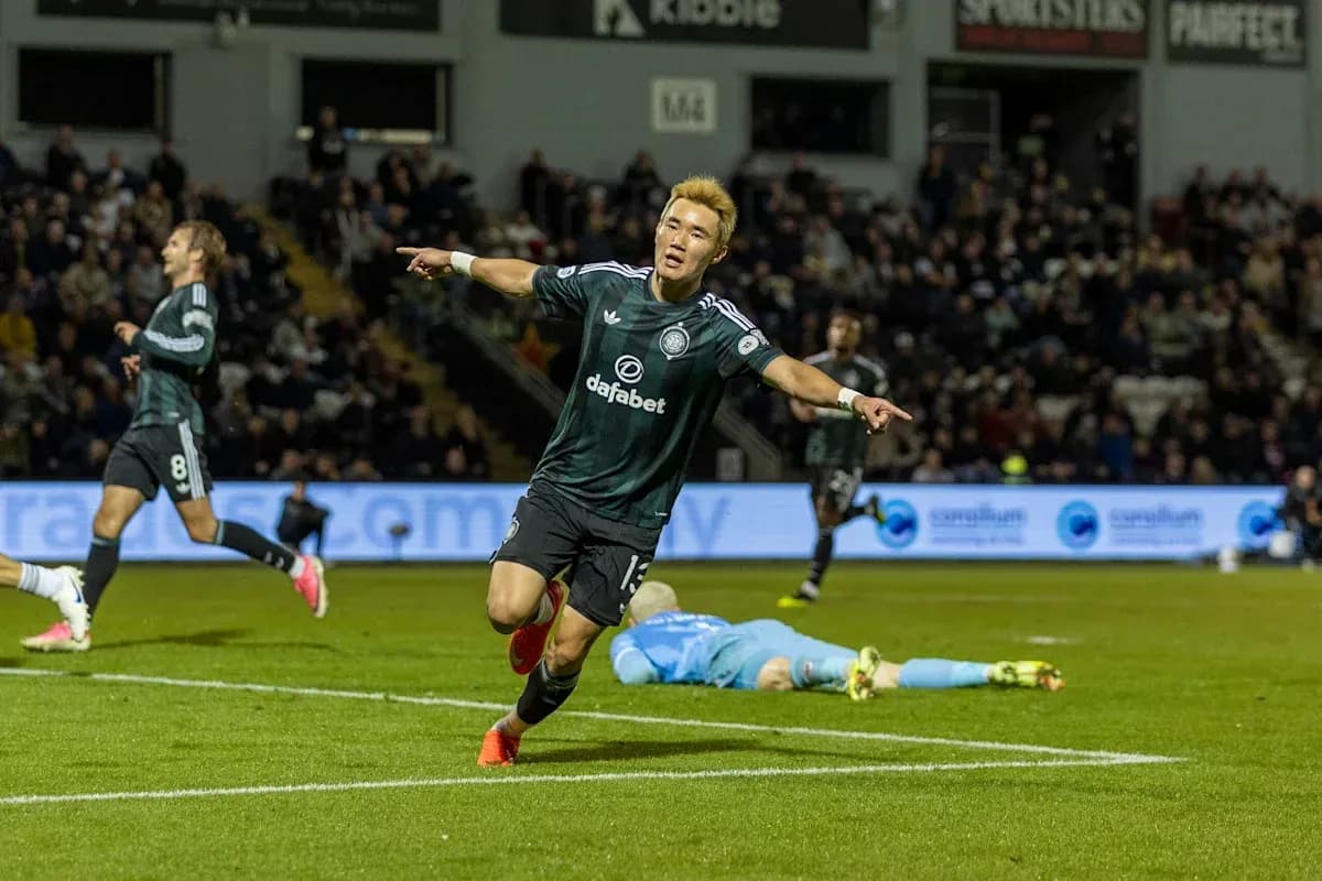 Player celebrating goal on the field during match Player celebrating goal on the field during match