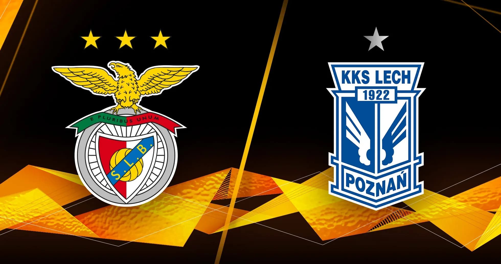 Benfica and Lech Poznan team logos Benfica and Lech Poznan team logos