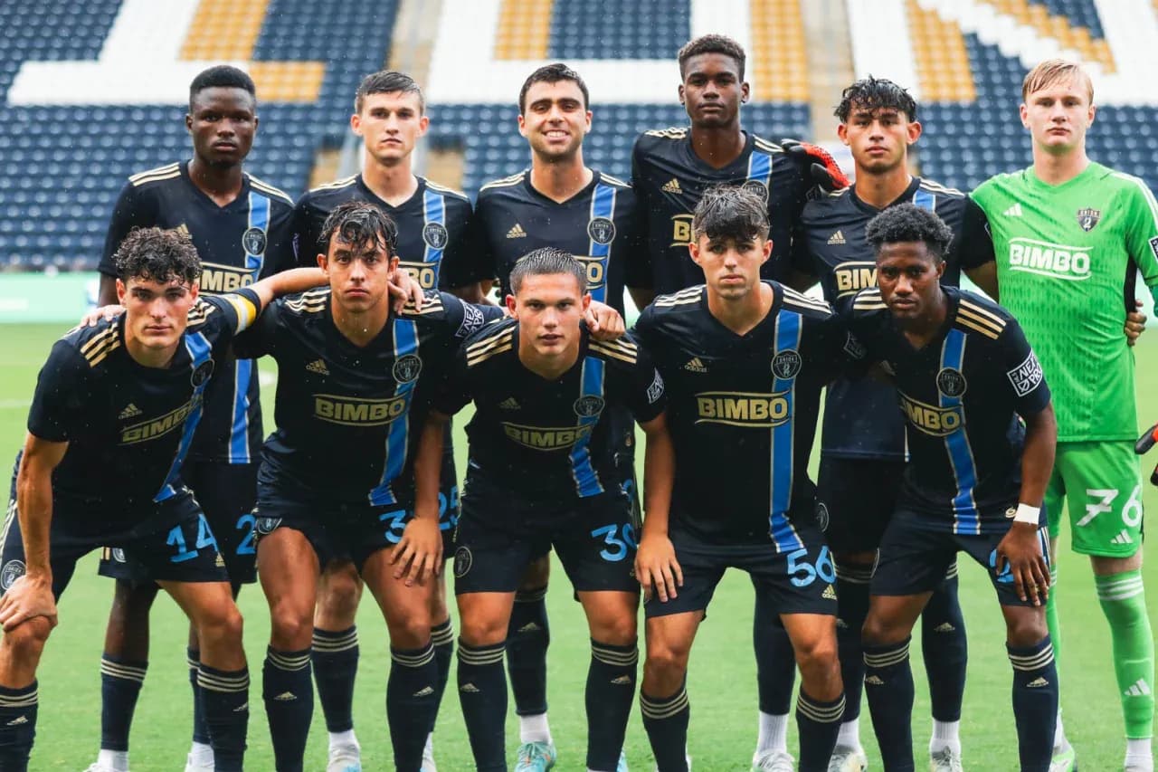 Philadelphia Union II team photo before match Philadelphia Union II team photo before match