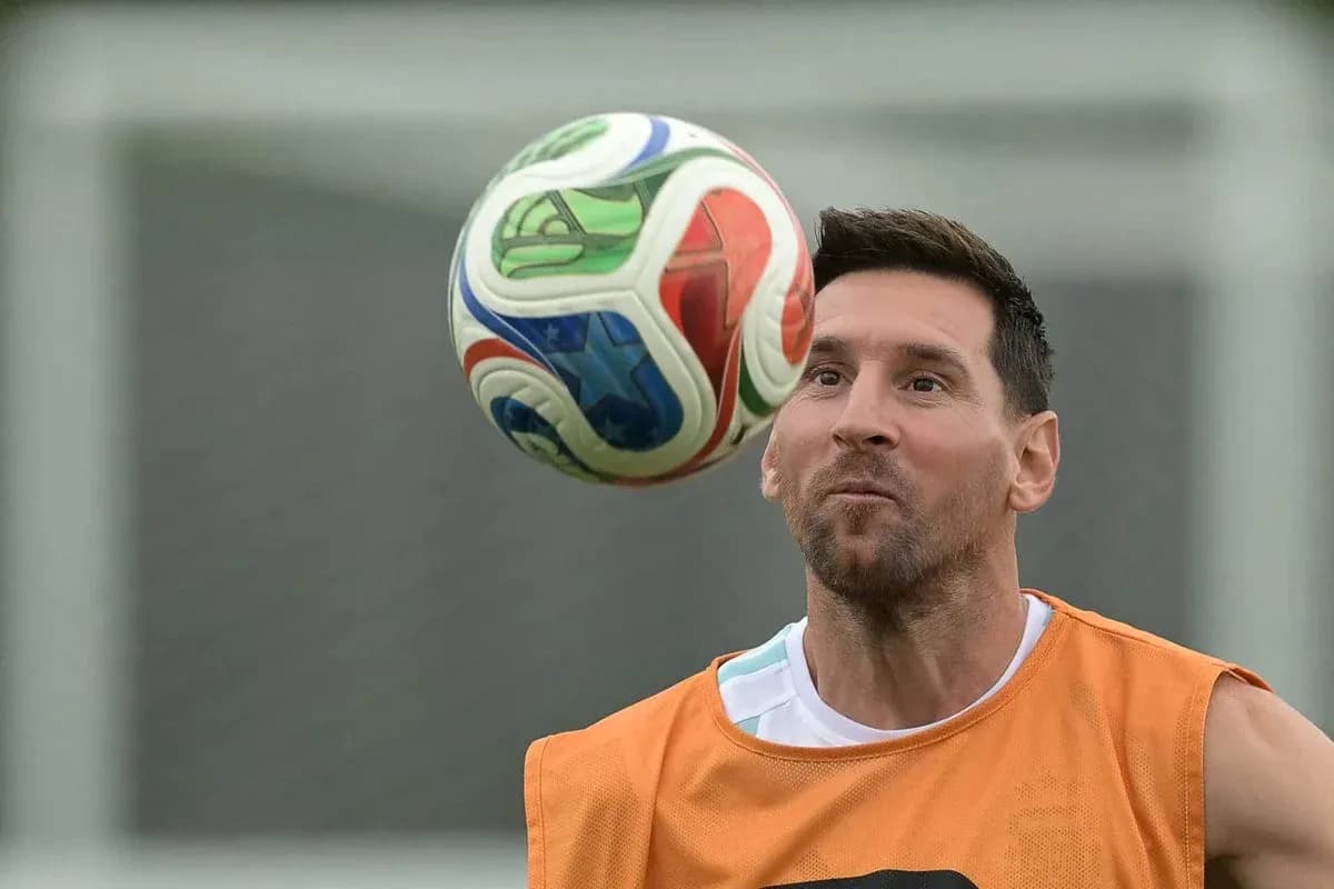 Player juggling a soccer ball during training session Player juggling a soccer ball during training session