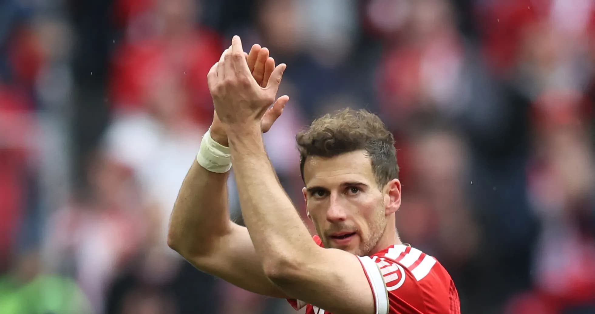 Player applauding fans after the match Player applauding fans after the match