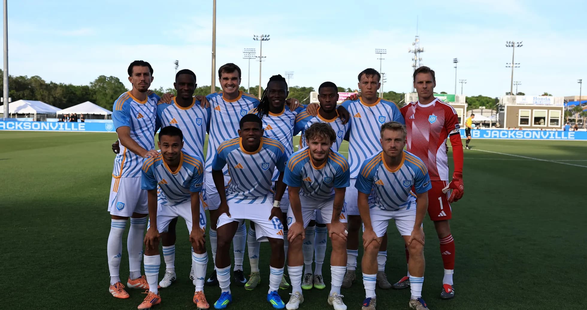 Sporting JAX team photo before match Sporting JAX team photo before match