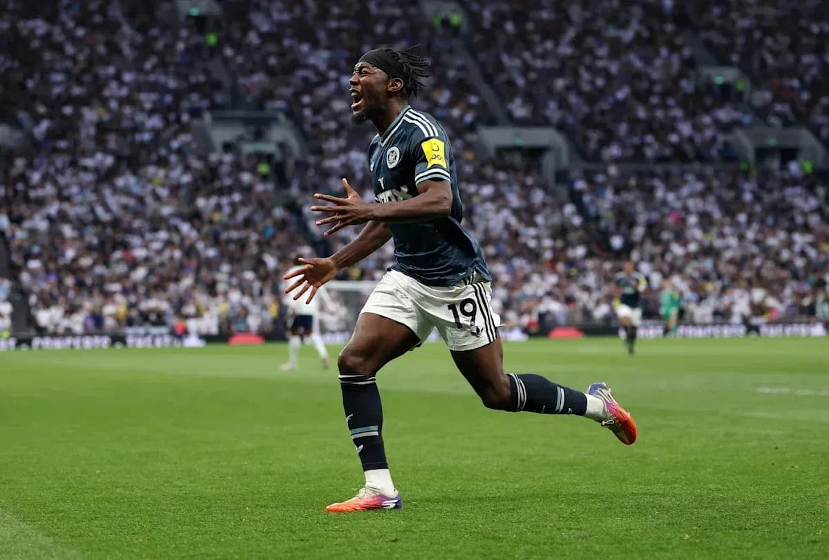 Player celebrating a goal during a match Player celebrating a goal during a match