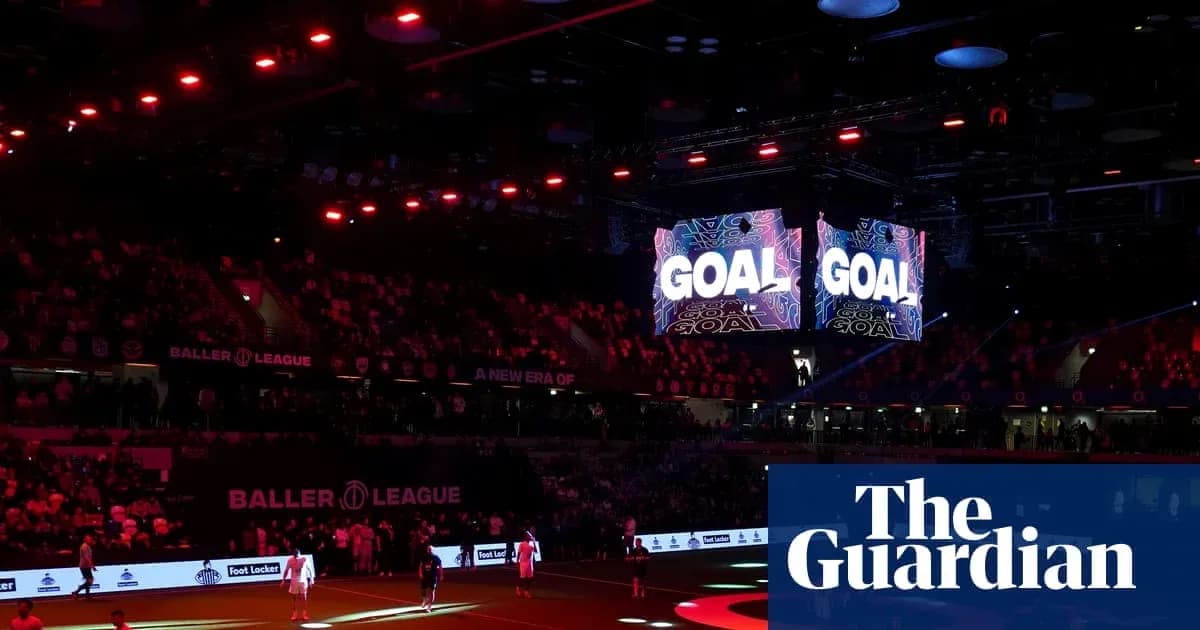 Arena with fans celebrating a goal announcement Arena with fans celebrating a goal announcement