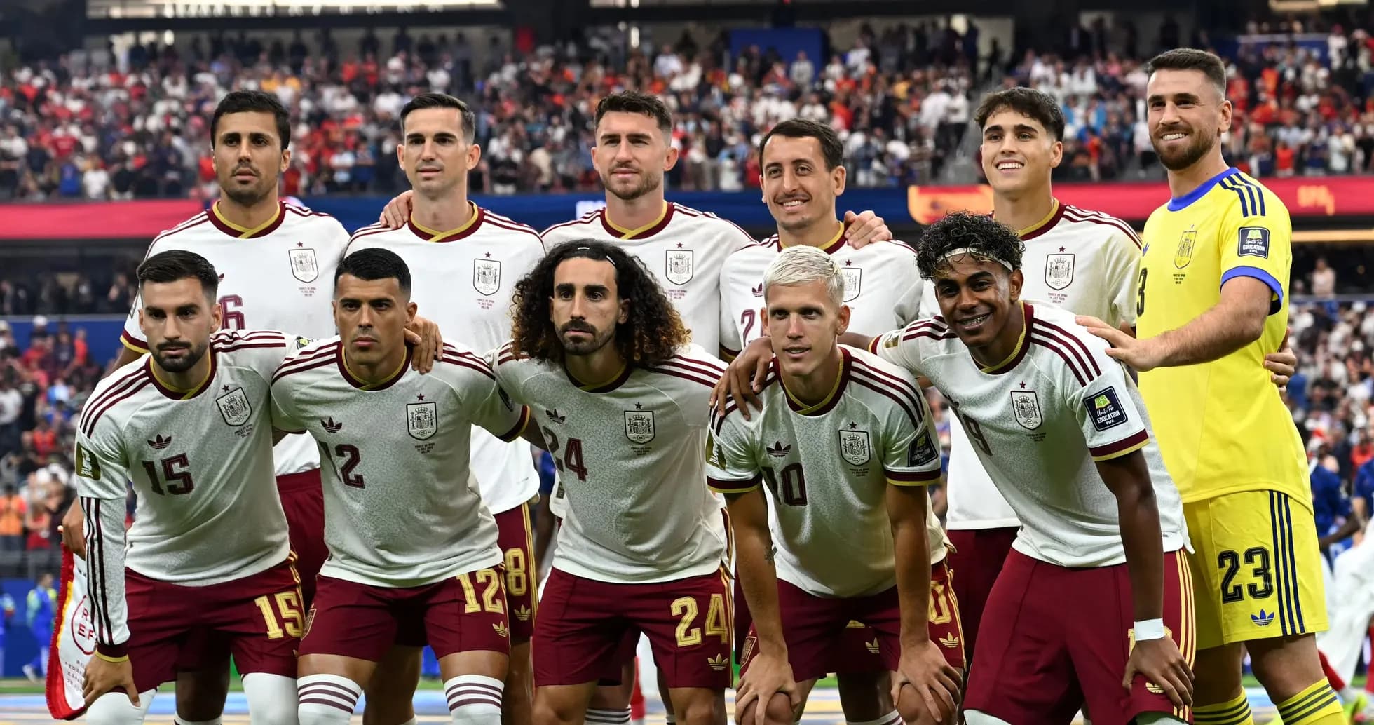 Spain national football team posing for a photo Spain national football team posing for a photo
