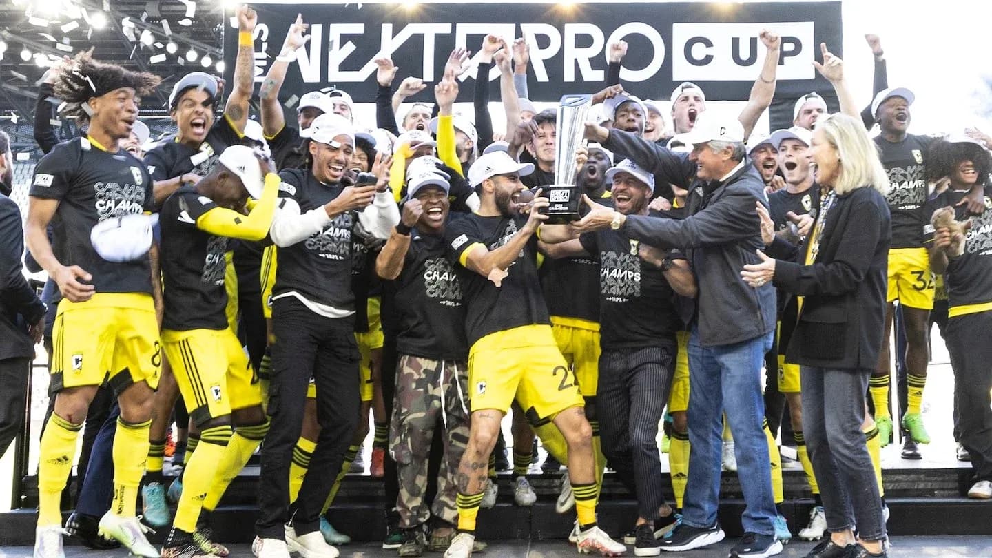 Columbus Crew II celebrating championship victory Columbus Crew II celebrating championship victory