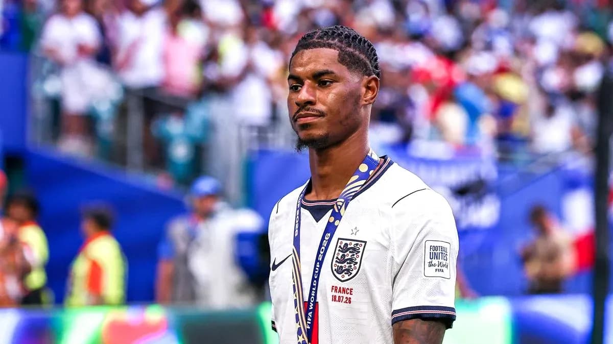 Player wearing England jersey at stadium after match Player wearing England jersey at stadium after match