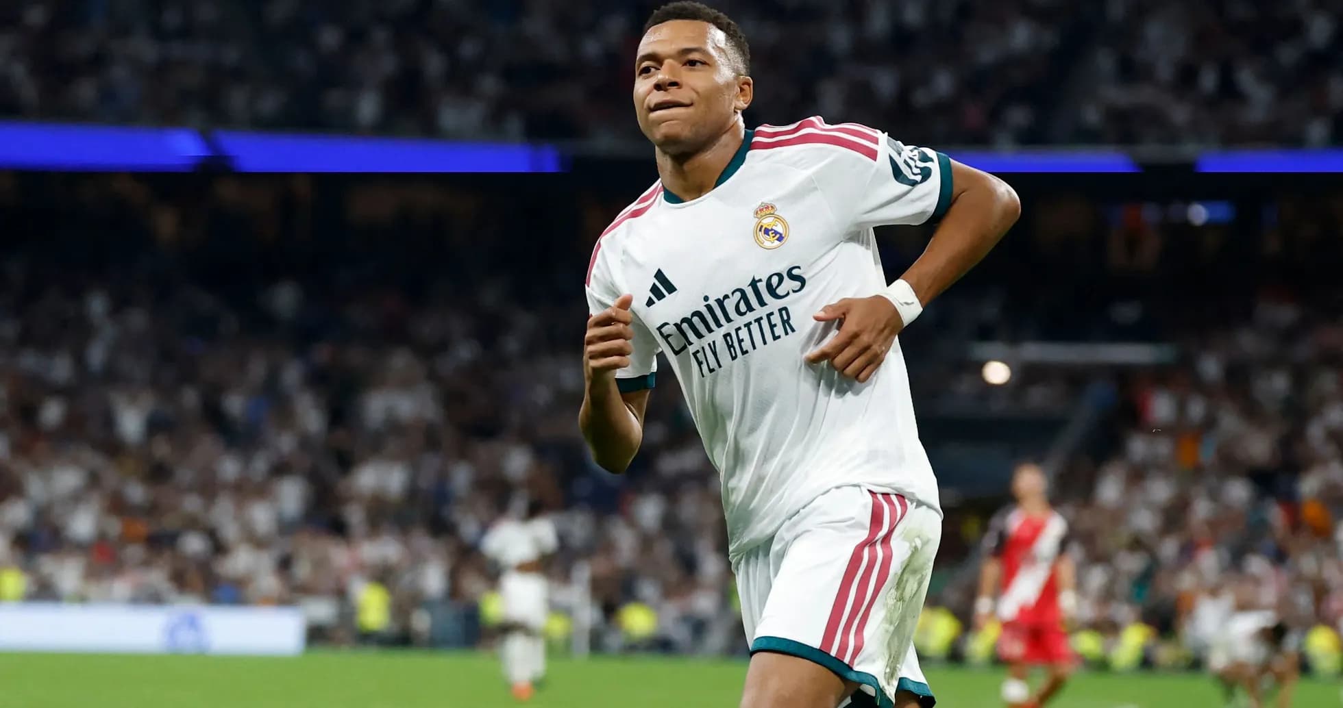 Player celebrating during a match for Real Madrid Player celebrating during a match for Real Madrid