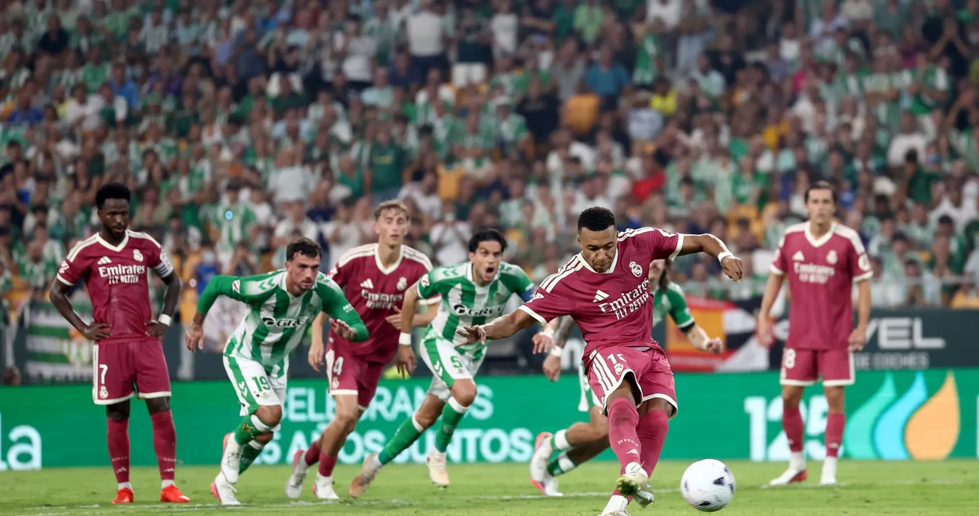 Player taking a penalty kick during match Player taking a penalty kick during match