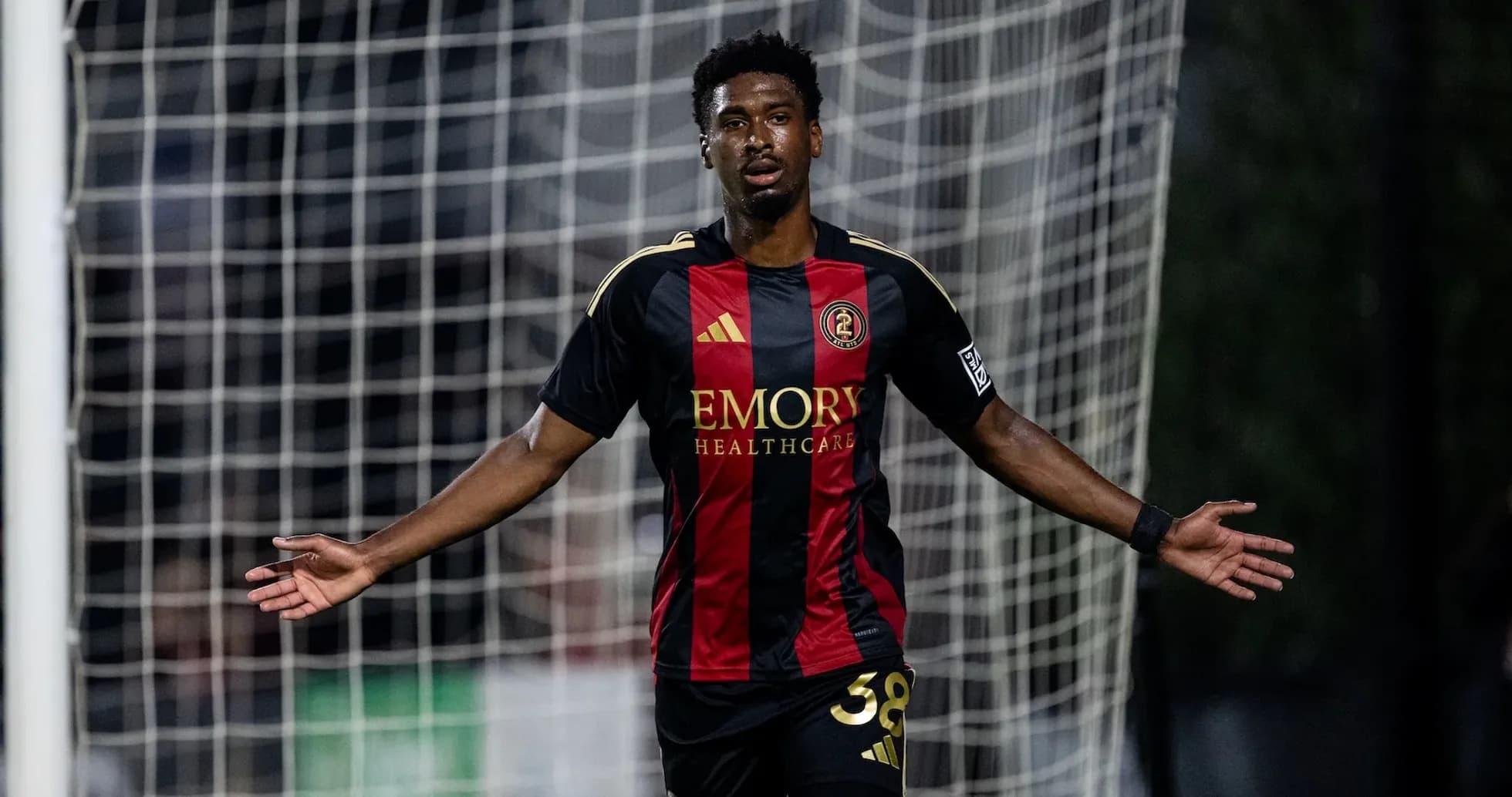 Player celebrating a goal during MLS Next Pro match Player celebrating a goal during MLS Next Pro match