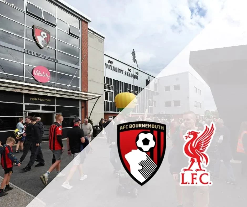 Fans arriving at Vitality Stadium before match Fans arriving at Vitality Stadium before match